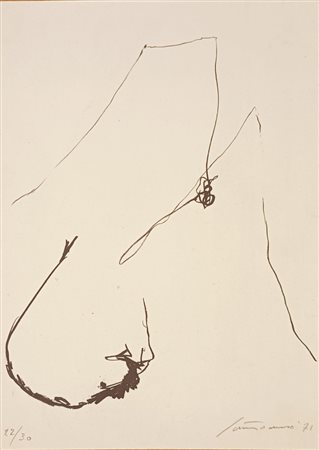 SANTOMASO GIUSEPPE Venezia (Ve) 1957 Senza titolo Litografia su carta es....