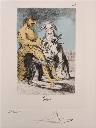 DALÌ SALVADOR Figueras (Spagna) 1904 I Capricci di Goya n. 63 1977 Incisione...