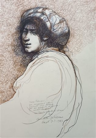 DE STEFANO ARMANDO Napoli (Na) 1926 Figura 1983 Mista su cartoncino...