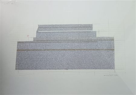 ARICÒ RODOLFO Milano (Mi) 1930 Erlebnis 1977 Mista su carta 24,50x34,00 Firma...