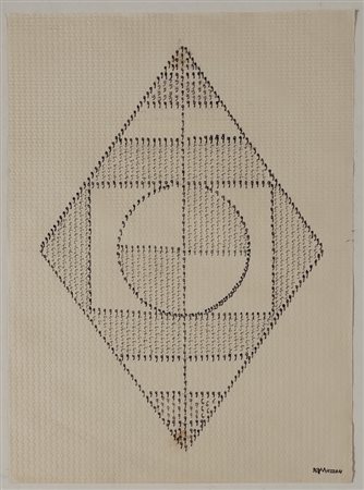 MAZZON GALLIANO Camisano Vicentino (Vi) 1896 Senza titolo 1968 Pennarello su...