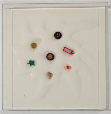 NUCARA RENZO Crema (Cr) 1955 Bang 10-37 Resine, oggetti , colore serigrafico,...