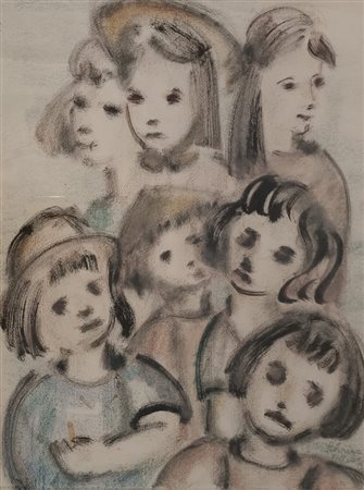 VEHLING ELSE SEHRIG Dusseldorf (Germania) 1897 Senza titolo Mista su carta...