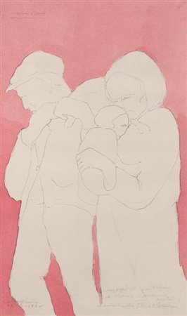 FIORENTINO FELICE BRUNA Caltagirone (Sicilia) 1905 Famiglia 1990 Mista su...