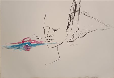 PISANI VETTOR Bari (Ba) 1934 Senza titolo Litografia su carta es. 5/99...