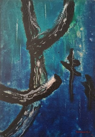 GIANDANTE X Milano (Mi) 1899 Senza titolo 1957 Mista su cartone 50,00x35,00...