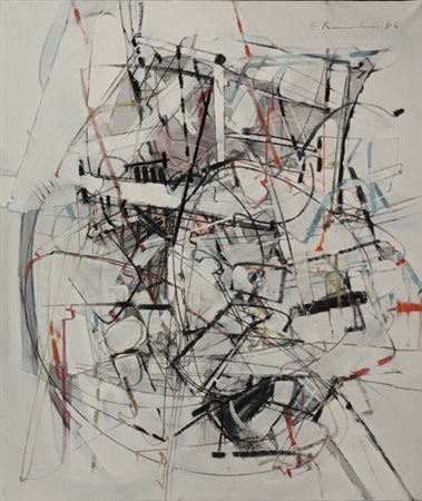 FRANCESCHINI EDOARDO Catania (Ct) 1928 Paesaggio 1967 Olio su tela...