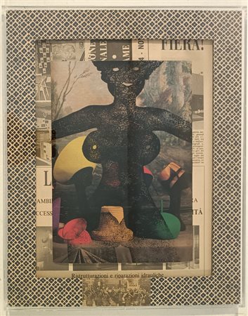 AL HANSEN Queens (New York) 1927 Venere di Willendorf 1993 Mista su carta in...