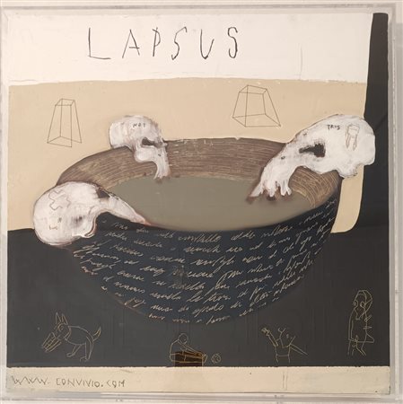 FANTINI MARCO Vicenza (Vi) 1965 Reunion 2006 Mista su tela 50,00x50,00...