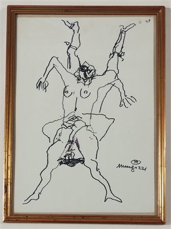 MINGUZZI LUCIANO Bologna (Bo) 1930 Senza titolo Pennarello su cartoncino...