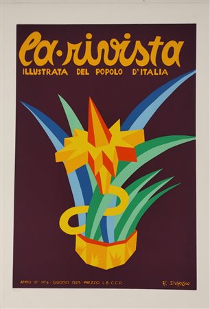 DEPERO FORTUNATO Rovereto (Tn) 1892 La rivista del popolo d' Italia...