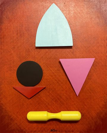 DEL PEZZO LUCIO Napoli (NA) 1933 Senza titolo 1960 Tecnica mista e collage...