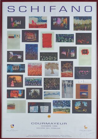 Doppia firma: in basso a destra e al centro sul lato destro. In cornice....