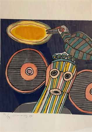 Es. n. 42/99. Firmato, datato e numerato in grafite. In cornice. Corneille...