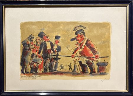 Prova d'artista. Numerato e firmato in grafite. In cornice. Franz Borghese...