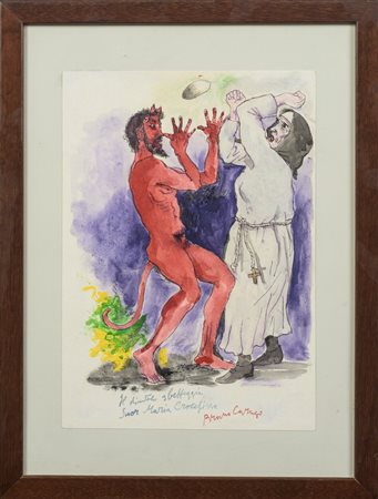 firmato e titolato in basso. In cornice. Bruno Caruso (1927 - 2018) Il...