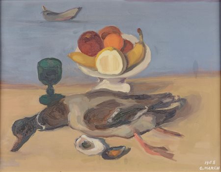 Firmato e datato in basso a destra. In cornice. Giovanni March (1894 - 1974)...