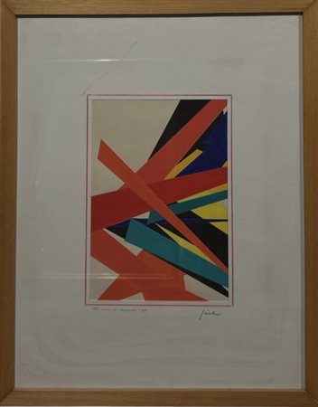 Dedicatomi datato e firmato a matita. In cornice. Franco Giuli (1934 - 2018)...