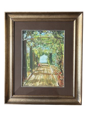 Firmato in basso a destra. Entro cornice Antonio Asturi (1904 - 1986)...