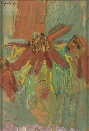 Firmato e datato in alto a sinistra: "Cefalì 61". In cornice. Andrè Cefaly...