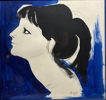 Firmato e datato in baso a destra. In cornice. Raffaele Leomporri (1926 -...