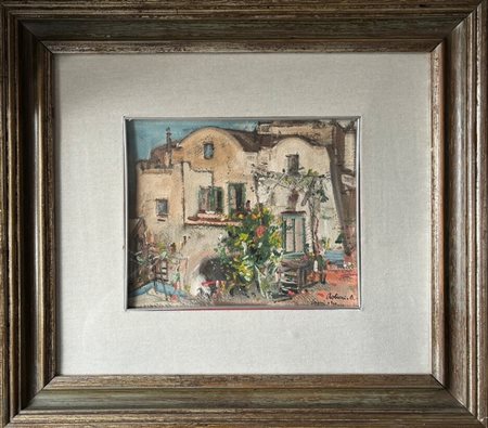 Firmato in basso a destra. Entro cornice Antonio Asturi (1904 - 1986)...