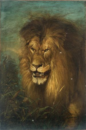 Cornice a bacchetta. Leone XX secolo 76 x 51 cm Cornice a bacchetta.