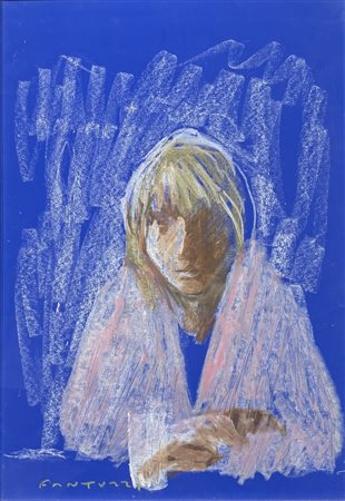 Opera firmata in basso a sinistra. In cornice. Eliano Fantuzzi (1909 - 1987)...