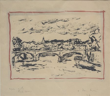 Firmato e datato in basso a destra; iscritto in basso a sinistra. Entro...