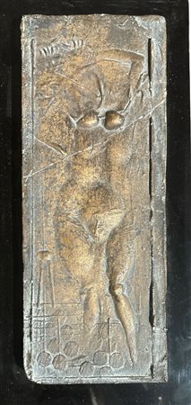 Su doppio supporto in plexiglass. Angelo Biancini (1911 - 1988) Bassorilievo...