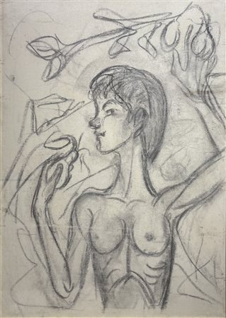Entro cornice. Giovanni Stradone (1911 - 1981) Ragazza nel frutteto 1962...