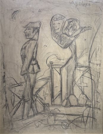 Entro cornice. Giovanni Stradone (1911 - 1981) La gelosa n. 2 70 x 90 cm...