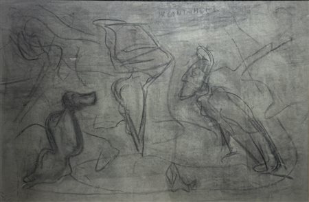 Entro cornice. Giovanni Stradone (1911 - 1981) Incantamento 1969 carboncino...