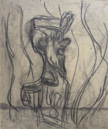 Entro cornice. Giovanni Stradone (1911 - 1981) Il generale 1962 carboncino su...