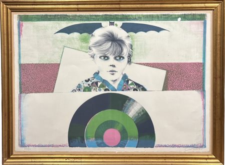 Senza titolo, 70 x 48 cm, es. n. 12/50, 1974, firma e data in basso a destra....