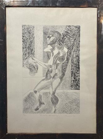 Es. n. 9/100. Numerato, titolato, firmato e datato (in lastra e in grafite)....