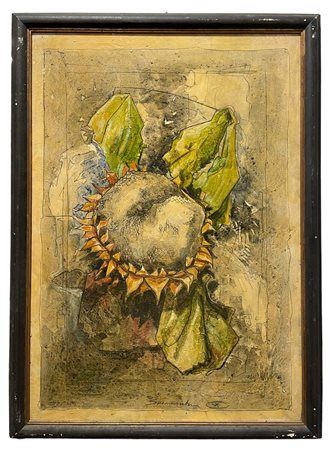 Firmato in basso al centro. In cornice. L'opera è presentata con certificato...