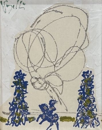 Firma in alto a sinistra. Firme al retro e sul telaio. In cornice. Antonio...