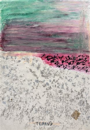 Firmato al centro. In cornice senza vetro. Nerio Tebano (1917 - 1992) Senza...