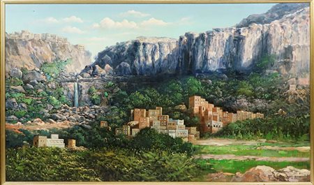 Firmato e datato in basso a destra: Dong Buy Ho. Recante iscrizione: "Gift of...