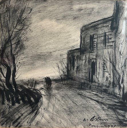 Firmato e datato in basso a destra. Entro cornice. Antonio Asturi (1904 -...