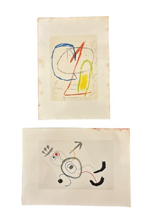 A' Carmine Benincasa: 50 x 35 cm; Personaggio surrealista: 52 x 37 cm. Juan...