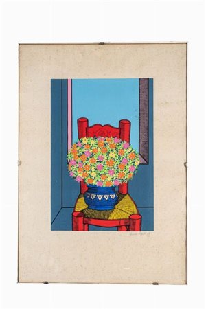 La litografia è firmata e numerata a matita dal maestro. Il numero di...