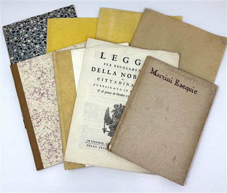 Raccolta di 8 opuscoli a stampa. Datati 1631-1803. Testi a stampa. 8...