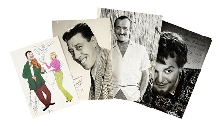 27 fotografie e fotocartoline di attori, scrittori, atleti, presentatori,...