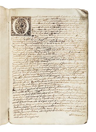 Trattato manoscritto di fortificazioni civili e militari. Non datato, ma...