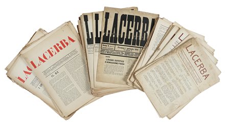 Lacerba. Periodico quindicinale. Firenze: Vallecchi, 1913-1915. 3 annate in...