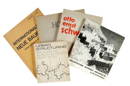 Rudofsky Bernard, Lotto di 5 opere di architettura e urbanistica. XX secolo....