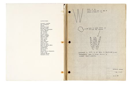 Lotto di 5 interessanti opere di Arte Concettuale. XX secolo. Compongono il...