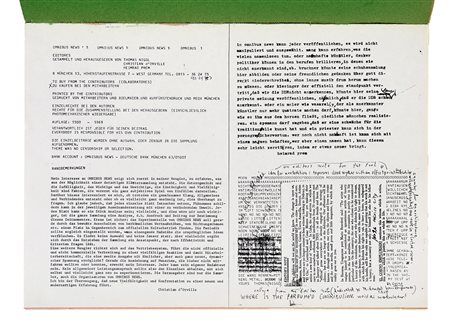 Omnibus News. Munich: Omnibus News, 1969. In-4° (mm 297x212). Opera, ben...